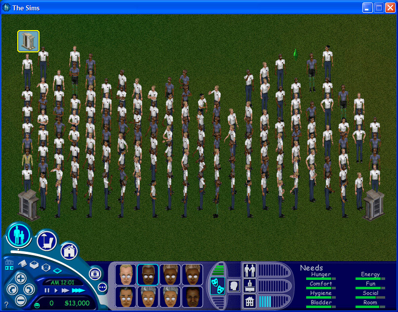 the sims crowd